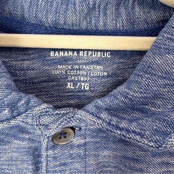 Banana Republic Men”s Polo Navy Blue Size XL - Picture 4 of 5